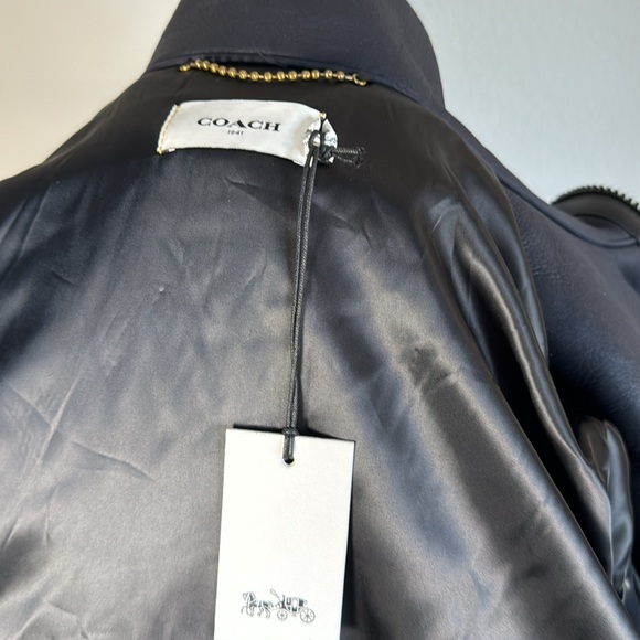 Coach Shearling Ma 1 Bomber Jacket - Picture 7 of 8